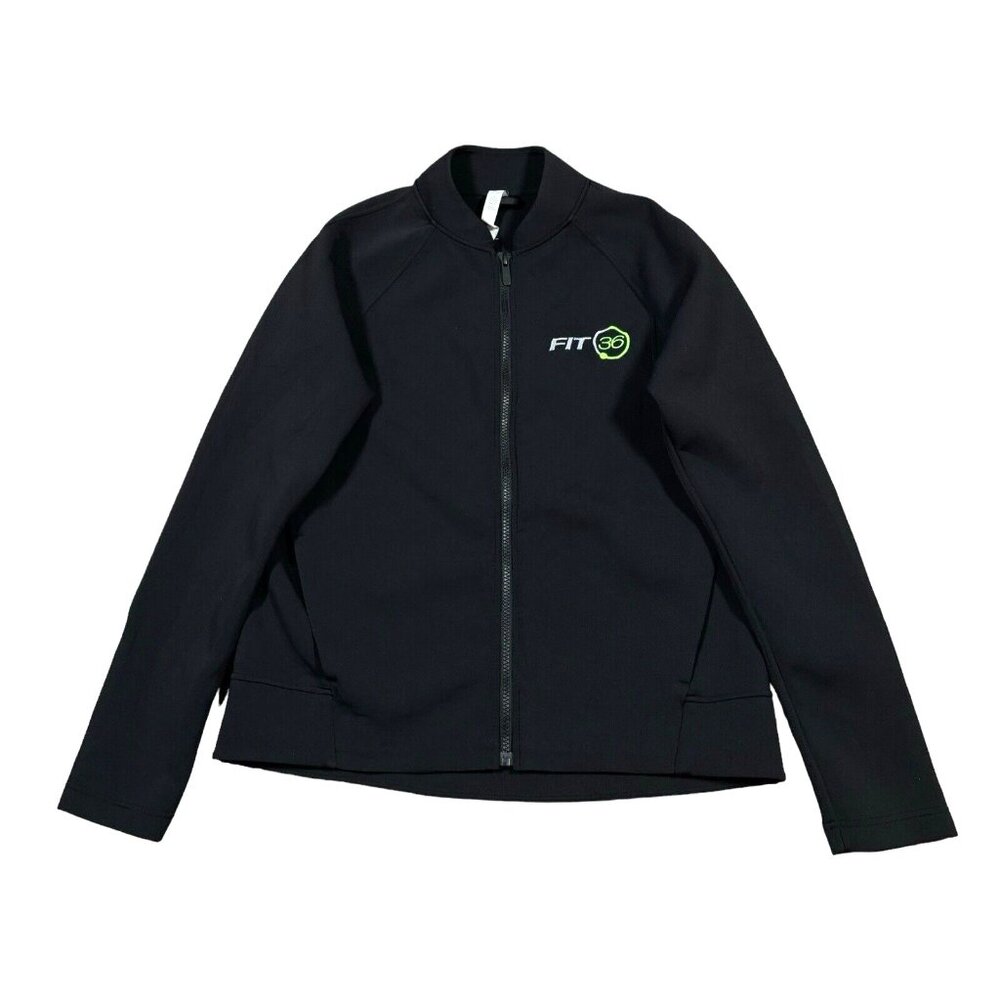 Lululemon Embrace the Space Black Jacket Stretch Pockets Full Zip Size 8